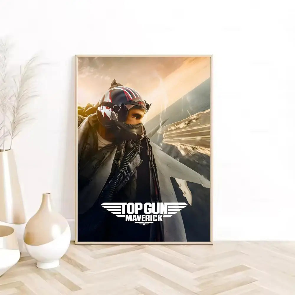 Cuadro Canvas Top Gun - Poster Pelicula Clasica Retro HD
