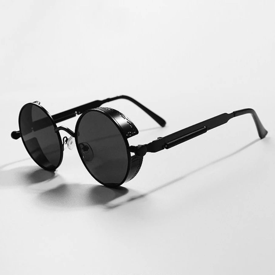 Gafas de Sol Retro Punk Redondas - Protección UV400 Estilo Vintage