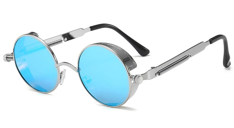 Gafas de Sol Steampunk Redondas Metal - Estilo Retro Industrial