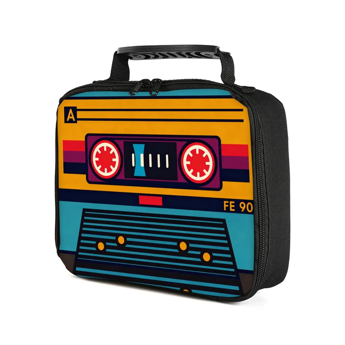 Lonchera Retro Cassette - Bolsa Térmica Diseño Vintage 2D