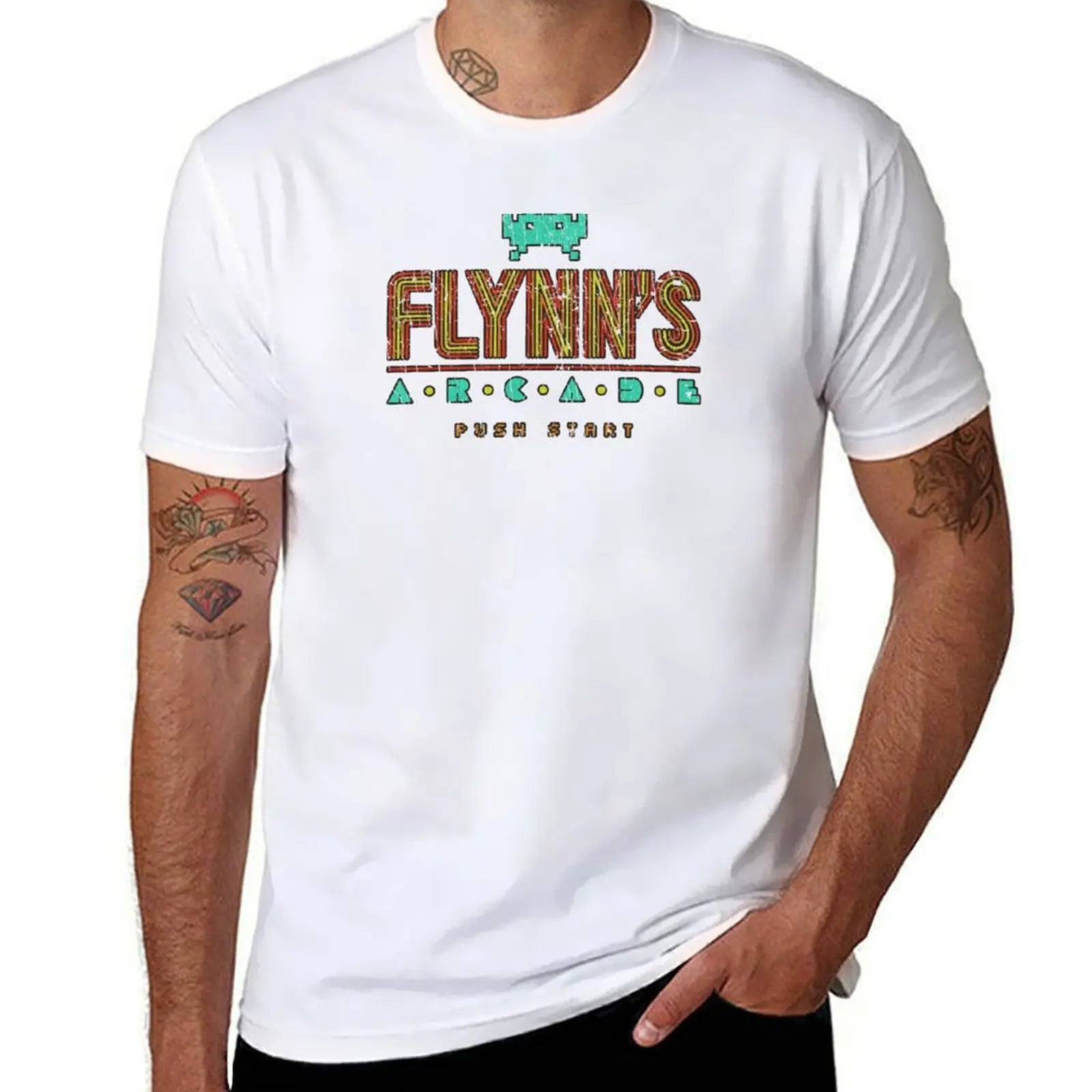 Camiseta Flynn's Arcade 1982 - TRON Retro Algodón Suave
