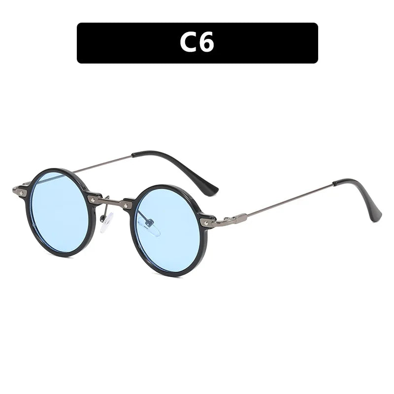 Gafas de Sol Steampunk Vintage Redondas - Punk Retro Lujo