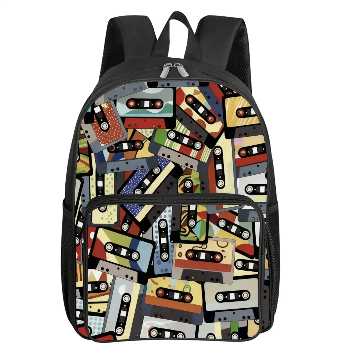 Mochila Retro Cassette - Morral Escolar Diseño Vintage 2D