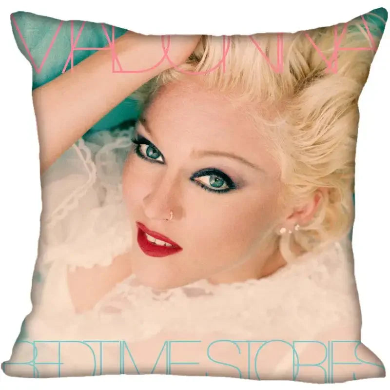 Funda de Almohada Decorativa Madonna - Pop Star Retro 80s
