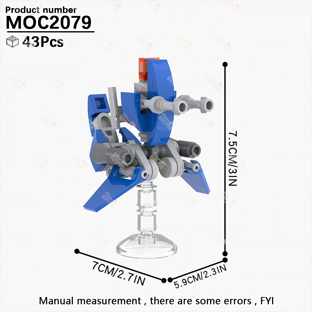 Naves y Robots Star Wars MOC - Bloques de Construccion Retro