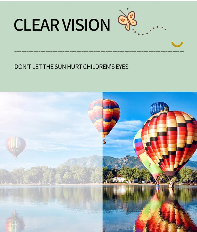 Gafas de Sol Infantiles Corazón Retro - UV400 para Niñas y Niños