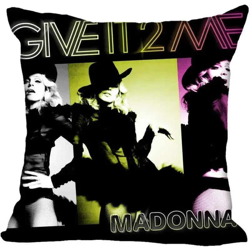 Funda de Almohada Decorativa Madonna - Pop Star Retro 80s