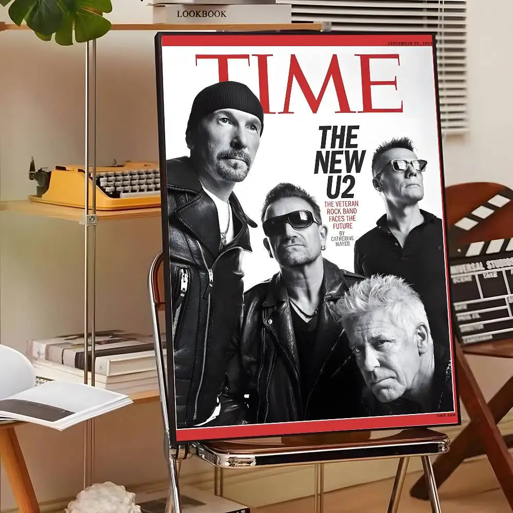 Póster Artístico U2 - Cuadro Canvas Rock Band Retro