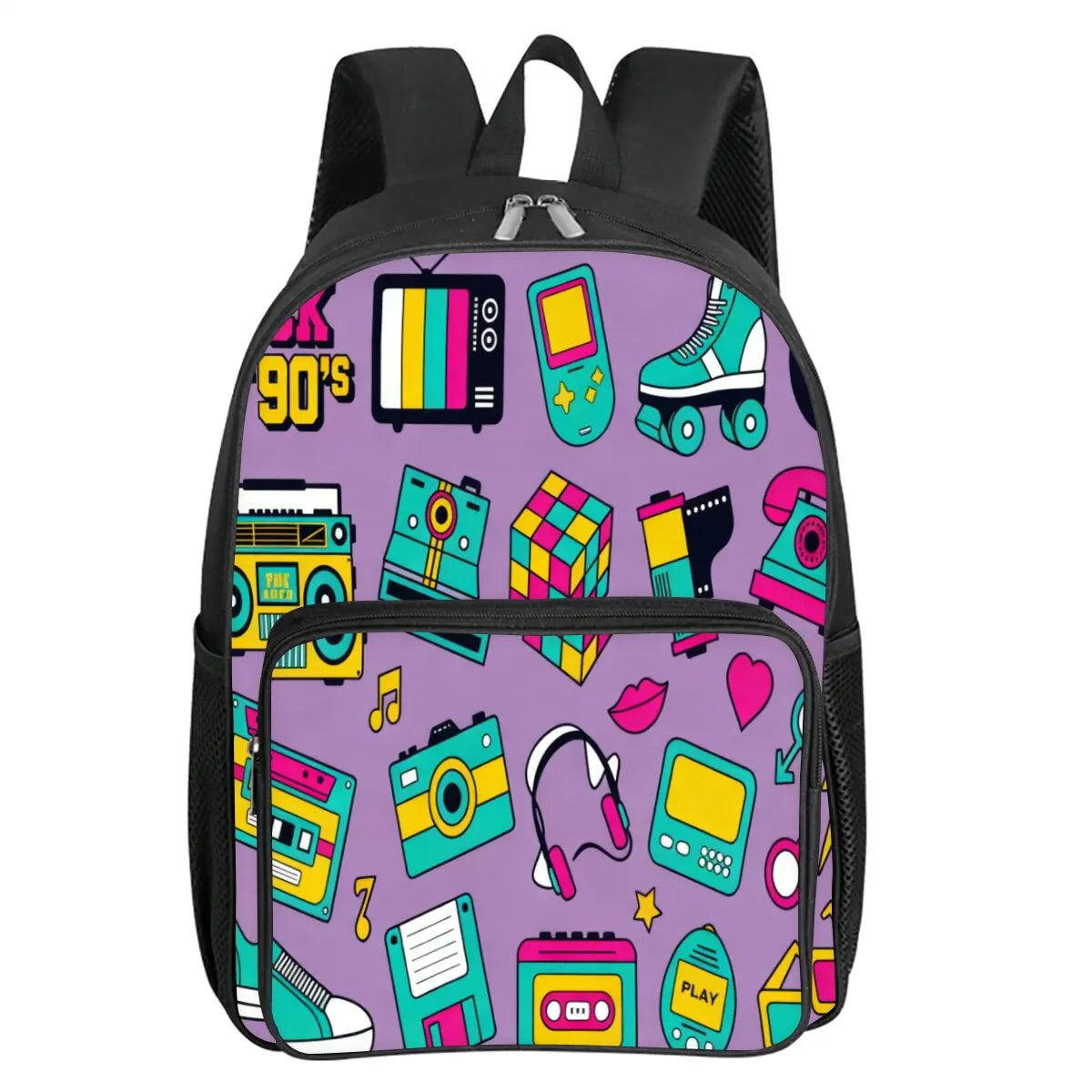 Mochila Retro Cassette - Morral Escolar Diseño Vintage 2D