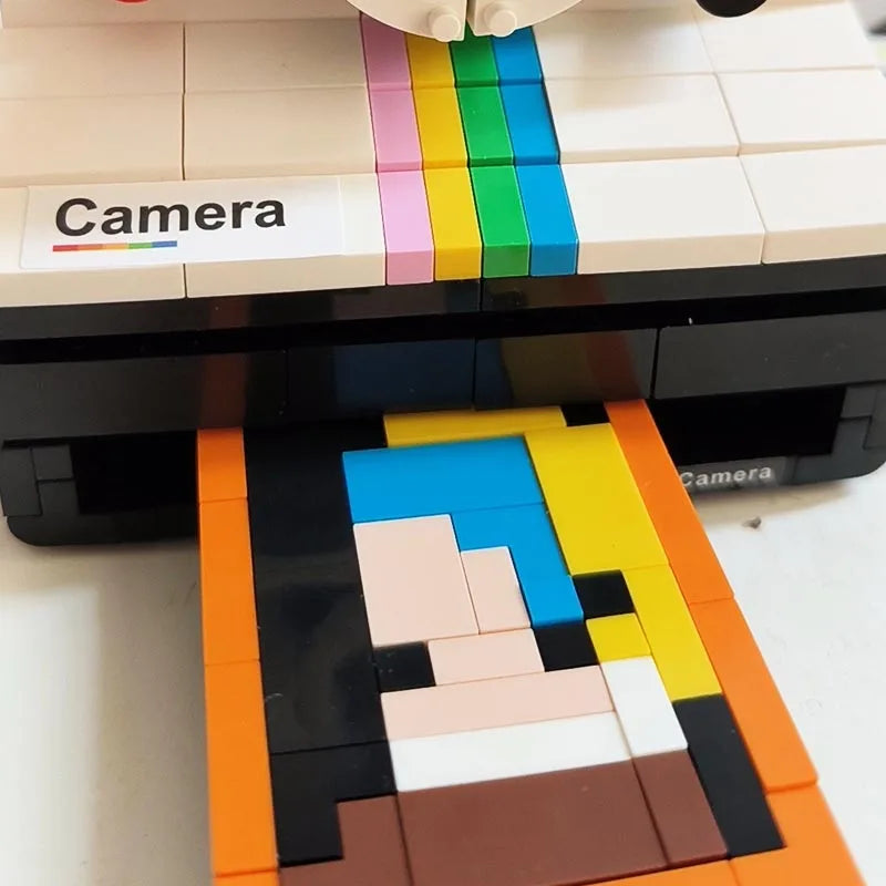 Cámara Retro Proyector Bloques 3D - Kit Armable Vintage Coleccionable