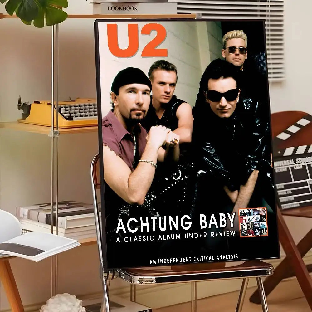 Póster Artístico U2 - Cuadro Canvas Rock Band Retro