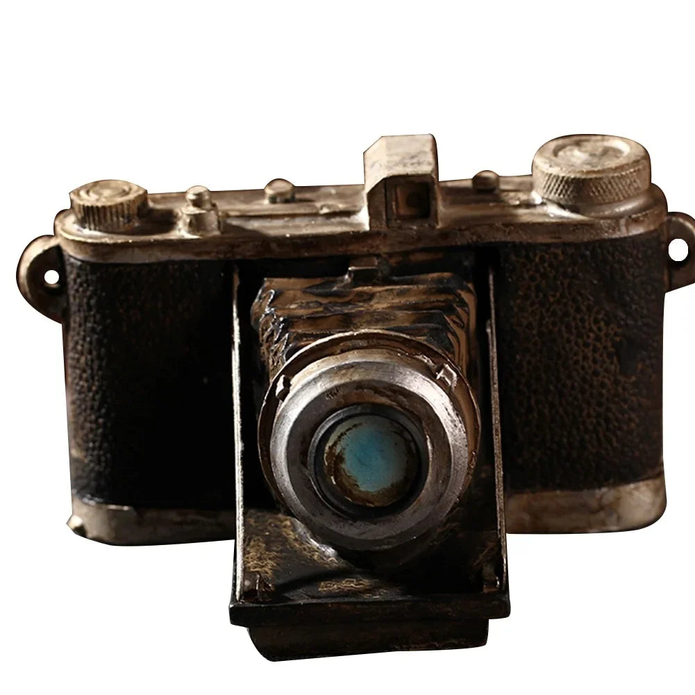 Cámara Retro Decorativa - Modelo de Resina Vintage