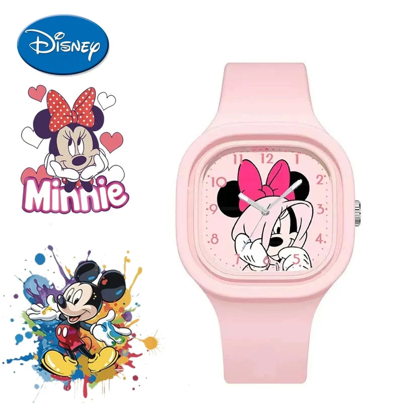 Reloj Infantil Mickey & Minnie - Reloj Retro Animado para Niños