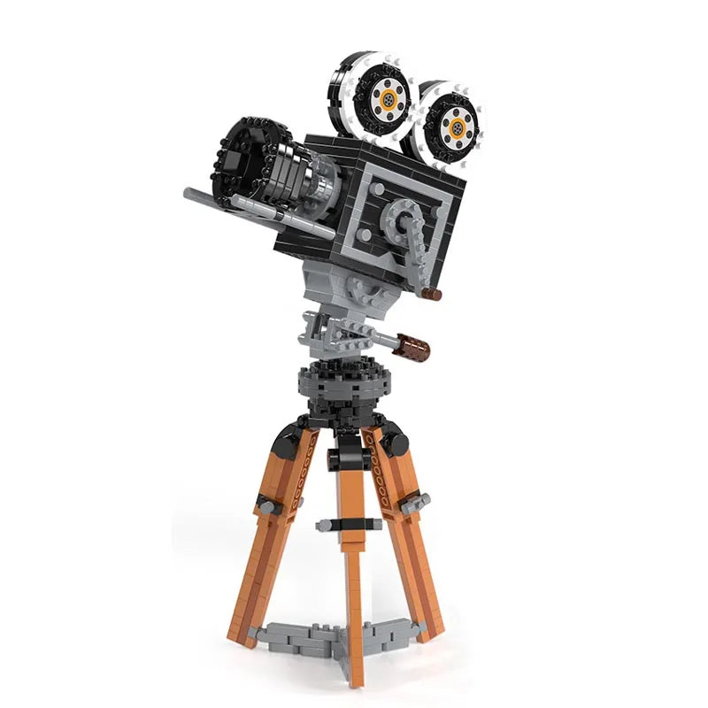 Cámara Retro Proyector Bloques 3D - Kit Armable Vintage Coleccionable