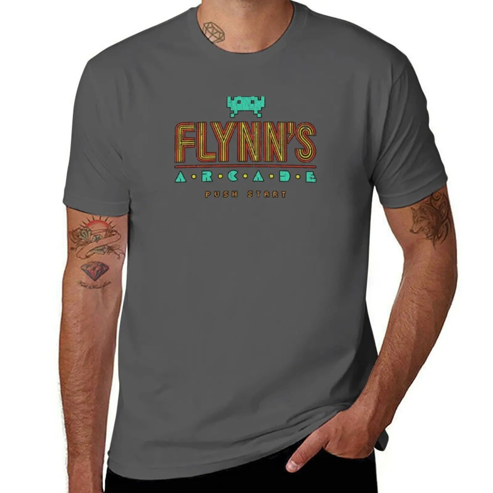 Camiseta Flynn's Arcade 1982 - TRON Retro Algodón Suave