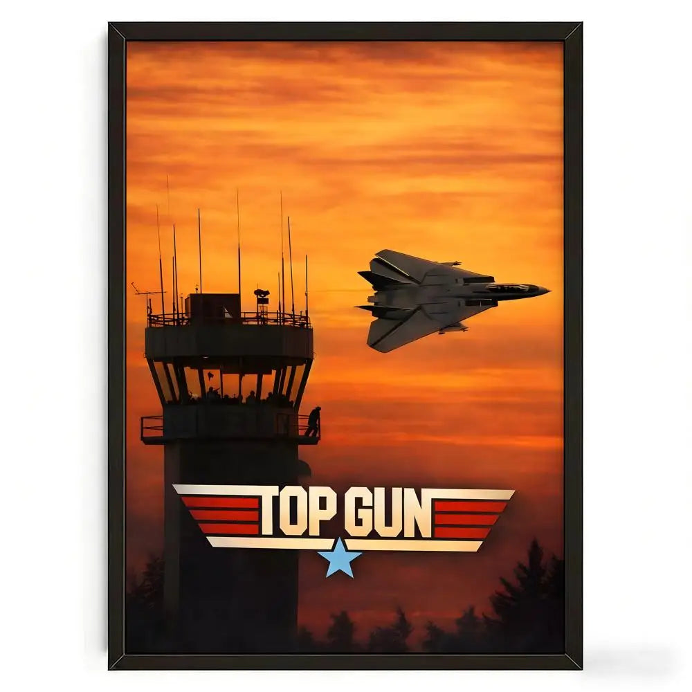 Poster Top Gun Pelicula Retro - Arte Decorativo para Pared