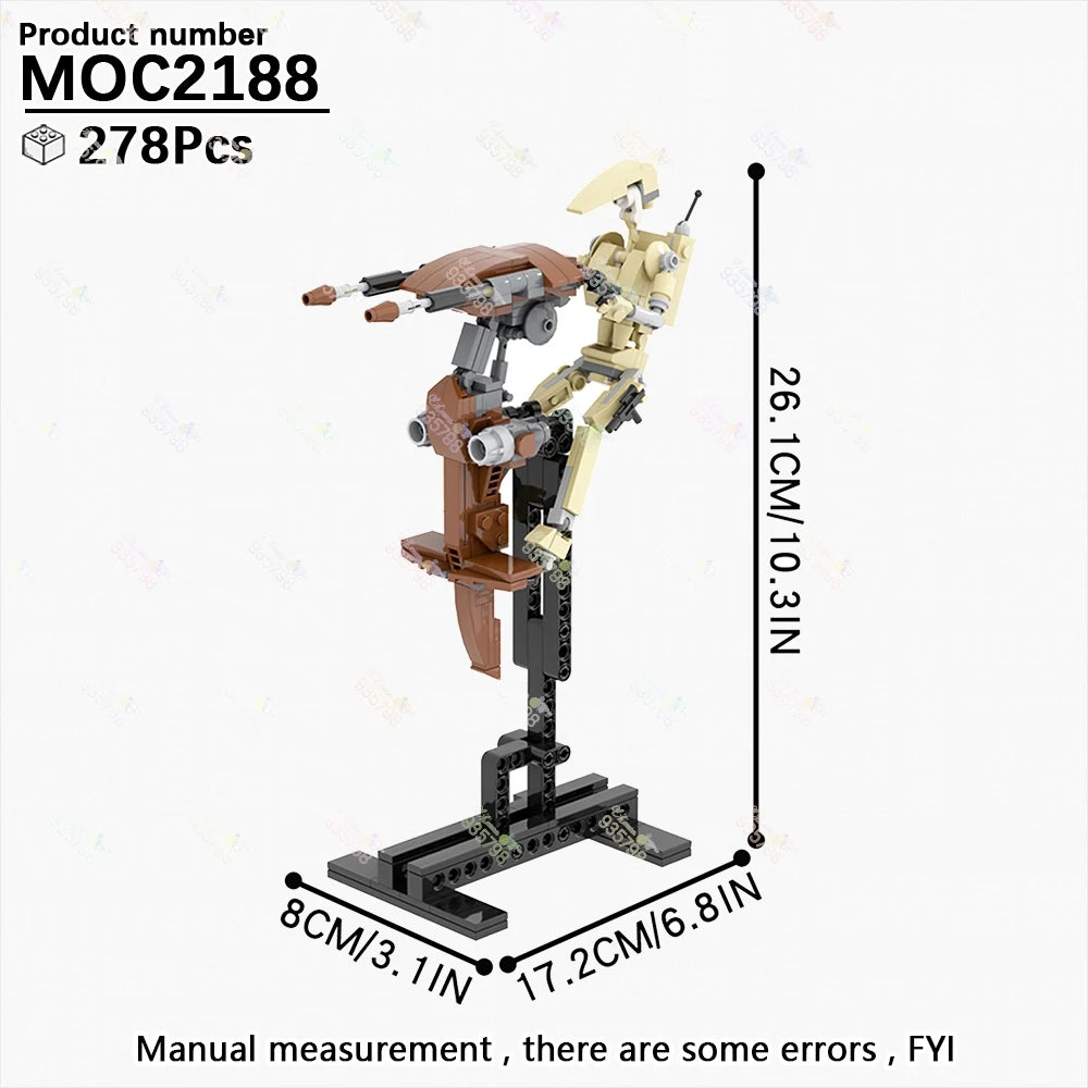 Naves y Robots Star Wars MOC - Bloques de Construccion Retro