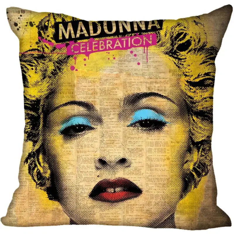 Funda de Almohada Decorativa Madonna - Pop Star Retro 80s