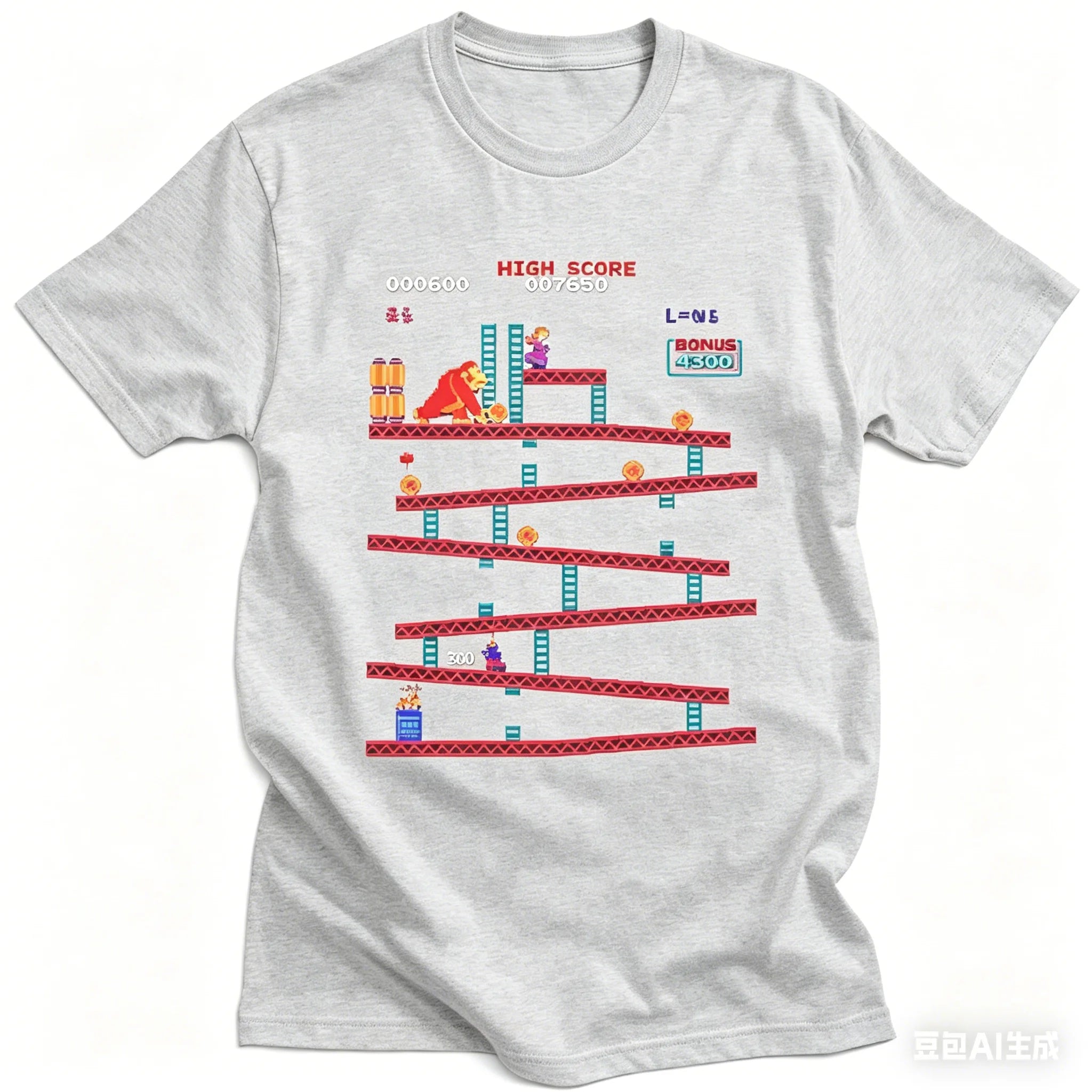 Camiseta Retro Donkey Kong - Arcade Clásico 80s