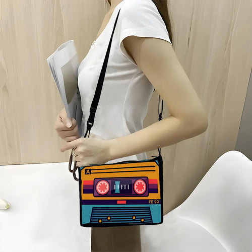 Bolso Cruzado Retro Cassette - Bandolera Vintage